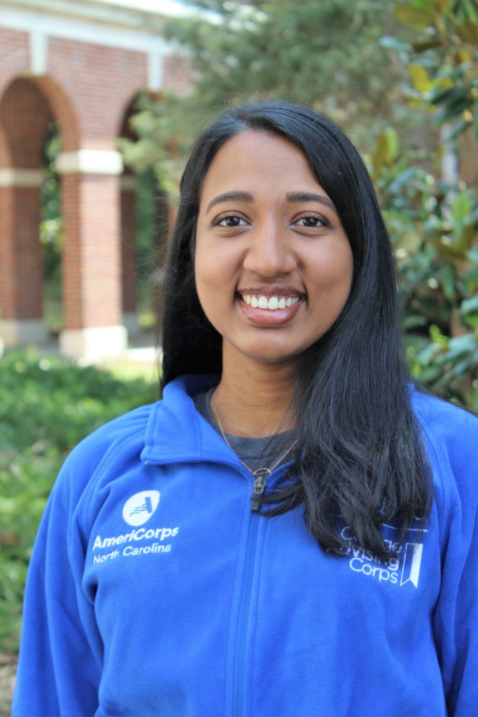 Meghana Giri headshot in a CAC shirt